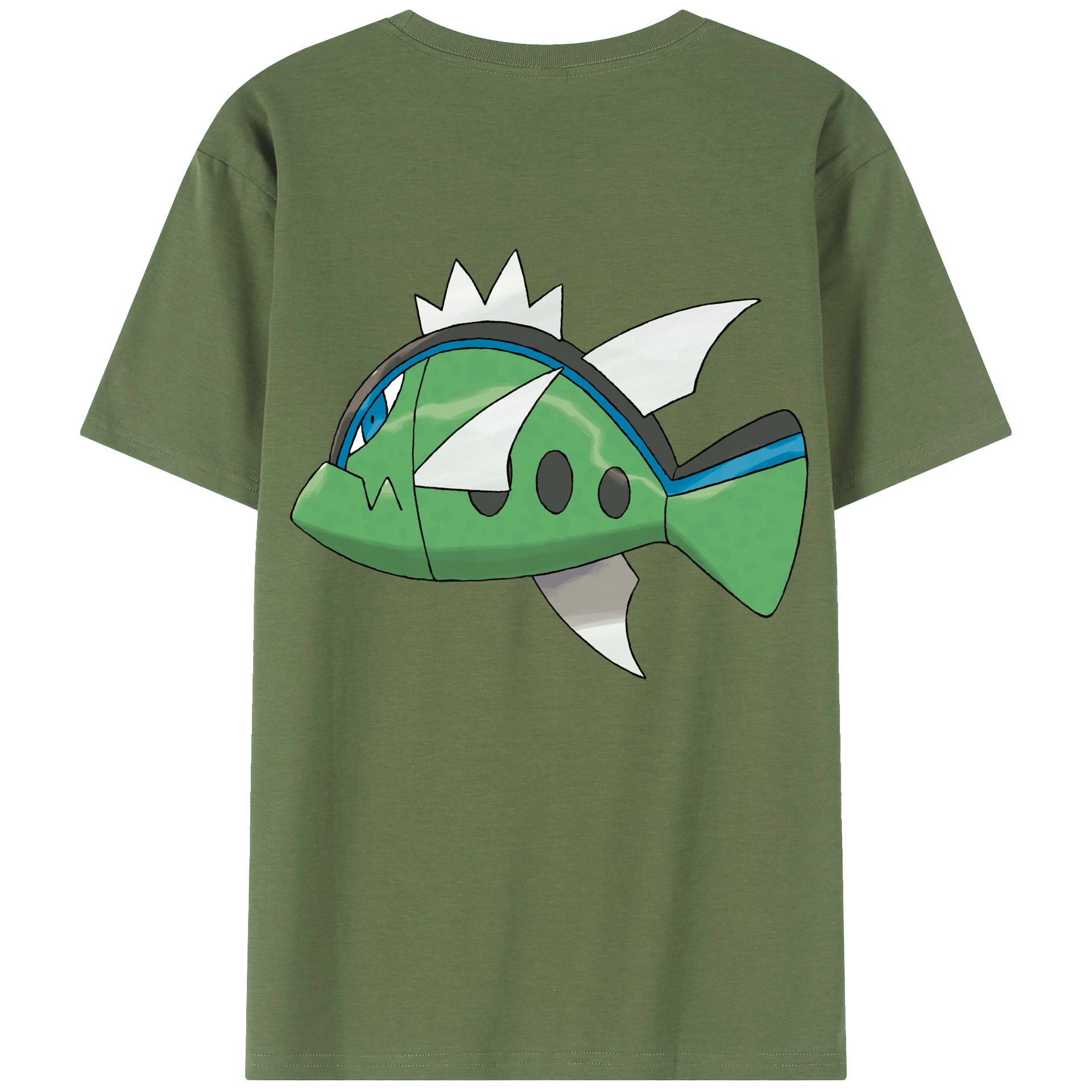 （画像用） ポケットモンスター Pokémon 綿100％ メンズ半袖Tシャツ（バックプリント） 通気性